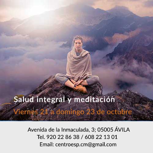 Salud integral y meditación. 21 al 23 octubre